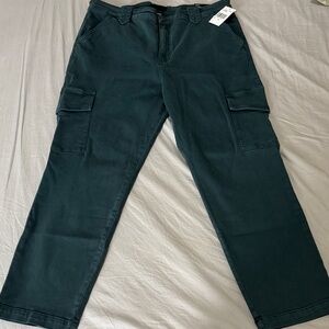 KUT From The Kloth Naomi High Rise Fab Ab Gf Straight Leg Cargo Jeans